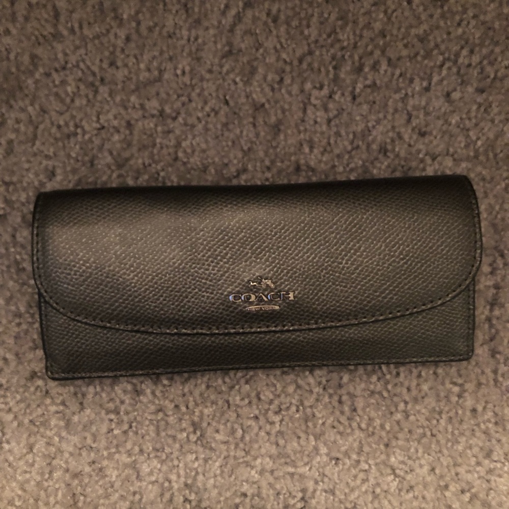 Silver coach wallet